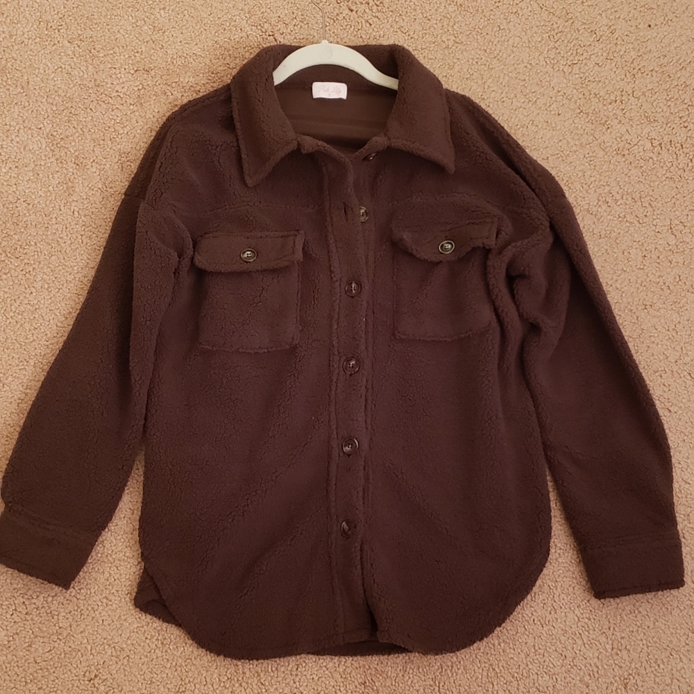 Chocolate Sherpa Shacket